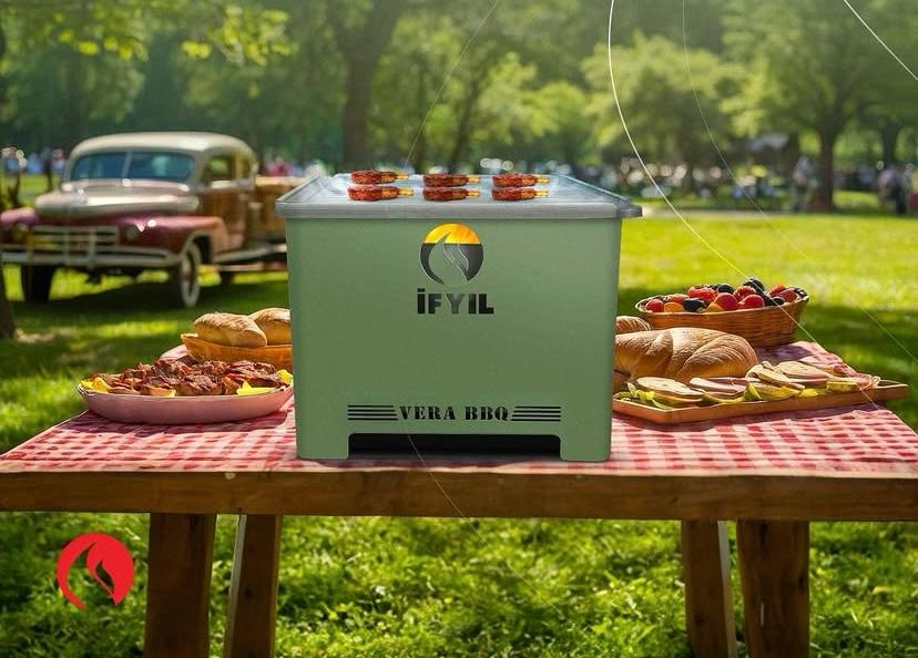 Parrilla iFYIL VERA.BBQ | PELLET outdoor portátil VERDE - Imagen 3