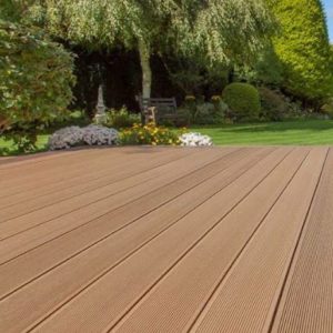 Deck WPC Dualwood 140x25mm | Piso Exterior para Piscinas y Terrazas Café