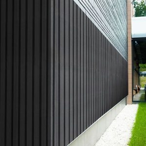 Perfil Esquina L WPC Exterior Negro 40x50mm - Terminación ECO FRONT